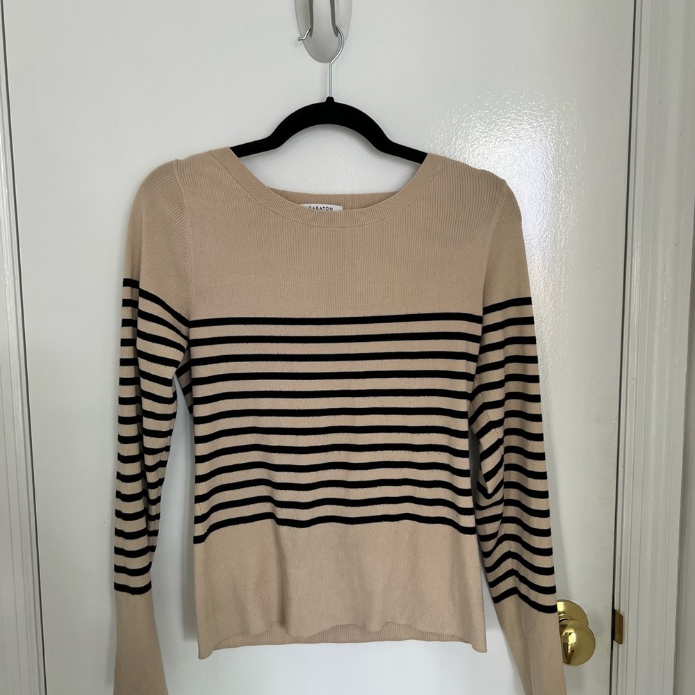 Babaton preppy striped sweater